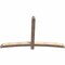 Ekena Millwork Bellingham Smooth Timber Gable Bracket, Douglas Fir, 72"W x 45"H x 3 1/2"D x 3 1/2"F, 15/12 Pitch GBW072X45X0404BEL00SDF - alternate 3